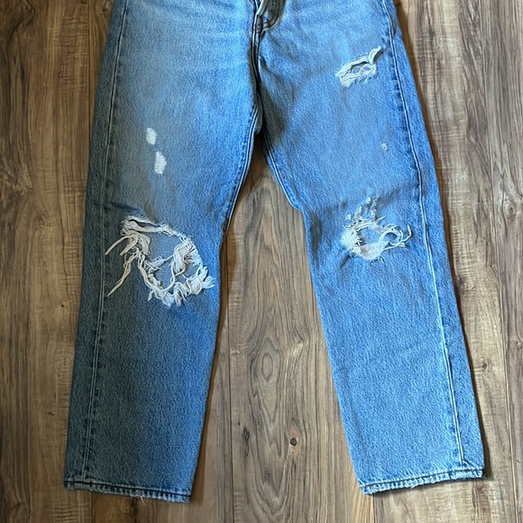 Levi’s Wedgie Straight Distressed Light/Medium Wash 26 - Picture 4 of 8
